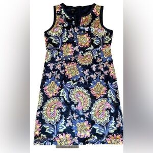 Talbots Blue and Pink Sleeveless Sundress